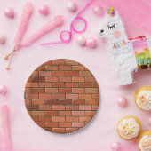 レンガの壁 ペーパープレート (パーティー)