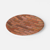 レンガの壁 ペーパープレート (アングル)