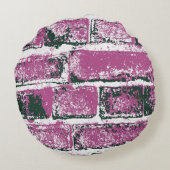 レンガの壁 ラウンドクッション (裏面)