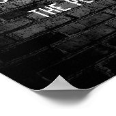 「レンガの壁…」 ランディポーシュ引用文 – ポスター (角)