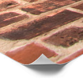 レンガの壁(下部レンガ、壁に濃いグラデーション)、 ポスター (角)