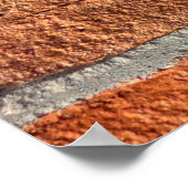 レンガの壁 壁 レンガ積み モルタル壁 ポスター (角)