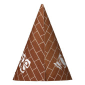 レンガの壁 – 特別な文字/メッセージを追加 パーティーハット (裏面)