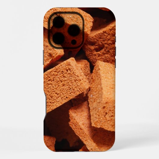 レンガの山の建設 iPhoneケース (裏面)