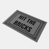 レンガの戸のマットを叩く ドアマット (アングル)