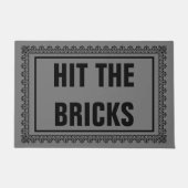 レンガの戸のマットを叩く ドアマット (正面)