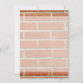 レンガの結婚式招待状 招待状 (裏面)