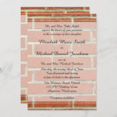 レンガの結婚式招待状 招待状 (正面/裏面)