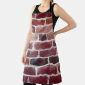 レンガの茶色の壁 エプロン (インサイチュ)