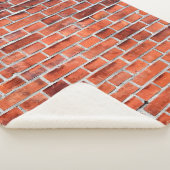 レンガの茶色の壁 シェルパブランケット (3/4)