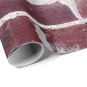 レンガの茶色の壁 ラッピングペーパー (ロールコーナー)