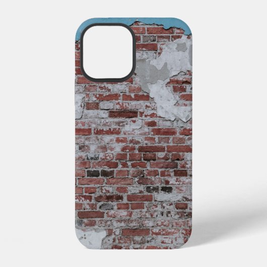 レンガの茶色の壁 iPhoneケース (裏面)