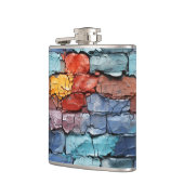 レンガアート壁 フラスク (左)