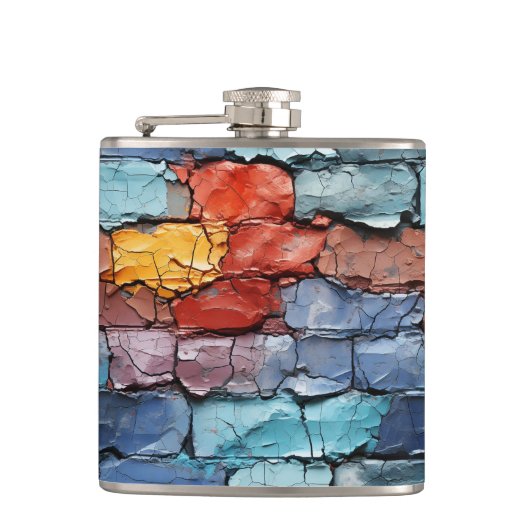 レンガアート壁 フラスク (正面)