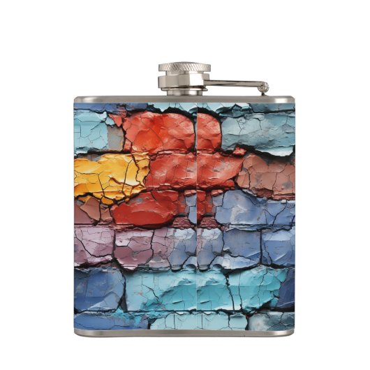 レンガアート壁 フラスク (裏面)