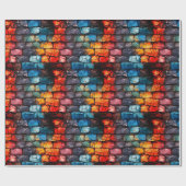 レンガアート壁 ラッピングペーパー (フラット)