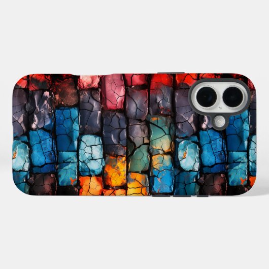 レンガアート壁 Case-Mate iPhoneケース (裏面 (横))