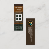 レンガエレガントワークモダンストーンホーム石造 スキニー名刺 (正面/裏面)