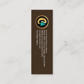 レンガエレガントワークモダンストーンホーム石造 スキニー名刺 (裏面)