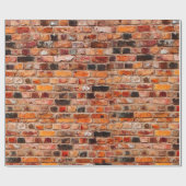 レンガカラフル壁のテクスチャのラッピング紙 ラッピングペーパー (フラット)