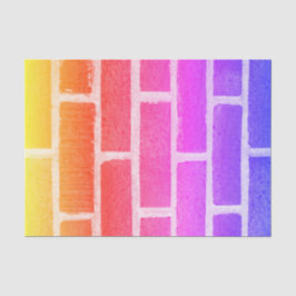 レンガカラフル壁のリアルなテクスチャ写真 薄葉紙