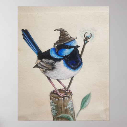 「レンガゴン」 -ファンタジーウィザードの鳥ポスター ポスター (正面)