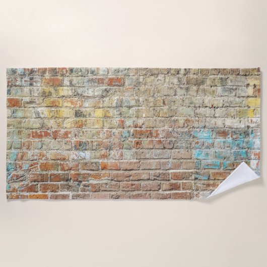 レンガデザインビーチタオル ビーチタオル (正面)