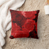 レンガバラ02 – 赤四角装飾用クッション クッション (ブランケット)
