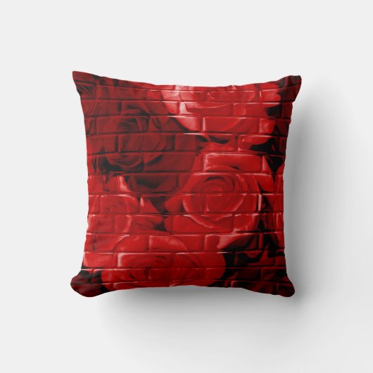 レンガバラ02 – 赤四角装飾用クッション クッション (正面)