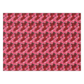 レンガバラ、ピンク – レッド–52x70コットンテーブルクロス テーブルクロス (正面(横))