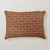 レンガモダン壁デザイン付きアクセント枕 アクセントクッション (正面)