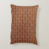 レンガモダン壁デザイン付きアクセント枕 アクセントクッション (裏面(縦))