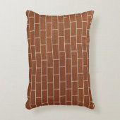 レンガモダン壁デザイン付きアクセント枕 アクセントクッション (正面(垂直))