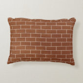 レンガモダン壁デザイン付きアクセント枕 アクセントクッション (裏面)