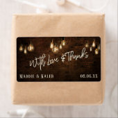 レンガ付き/ヴィンテージエジソンLights With Love & 感謝してい ラベル (インサイチュ)