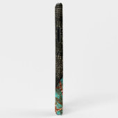 レンガ効果ライトブルー斑点、ダークブラウン詳細 Case-Mate iPhoneケース (裏面/右)