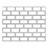 レンガ壁のアートスタンプ ラバースタンプ (インプリント)