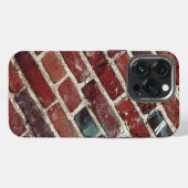 レンガ壁のクールなテクスチャ iPhoneケース (裏面横)