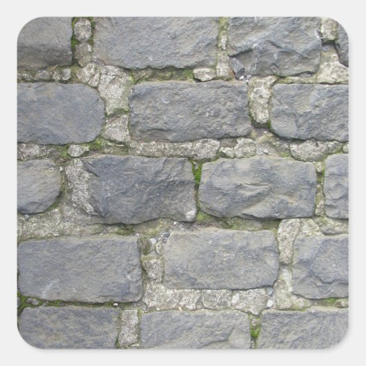 レンガ壁のシール、カスタマイズ スクエアシール (正面)