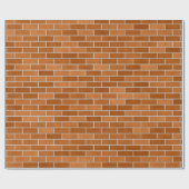 レンガ壁のデザイン ラッピングペーパー (フラット)