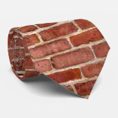 レンガ壁のパーソナライズな落書きのタイ ネクタイ (ロール)