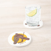 レンガ壁のホッケーのゴールキーパー コースター (側面)