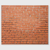 レンガ壁のラッピング紙 ラッピングペーパー (フラット)