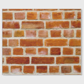 レンガ壁の写真 ラッピングペーパー (フラット)
