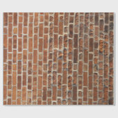 レンガ壁の写真 ラッピングペーパー (フラット)