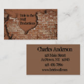 レンガ壁の名刺 名刺 (正面/裏面)