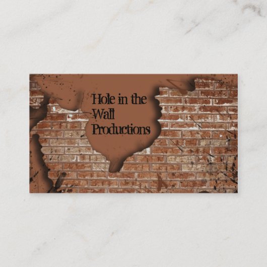 レンガ壁の名刺 名刺 (正面)