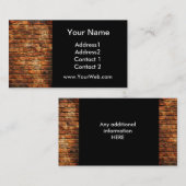 レンガ壁の名刺 名刺 (正面/裏面)