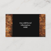 レンガ壁の名刺 名刺 (裏面)