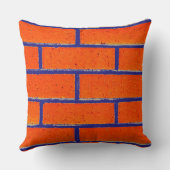レンガ壁の枕 クッション (裏面)